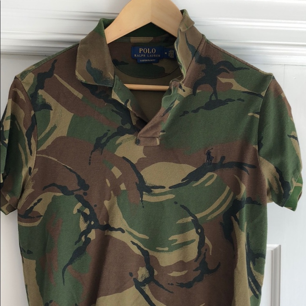 Men’s camo polo shirt